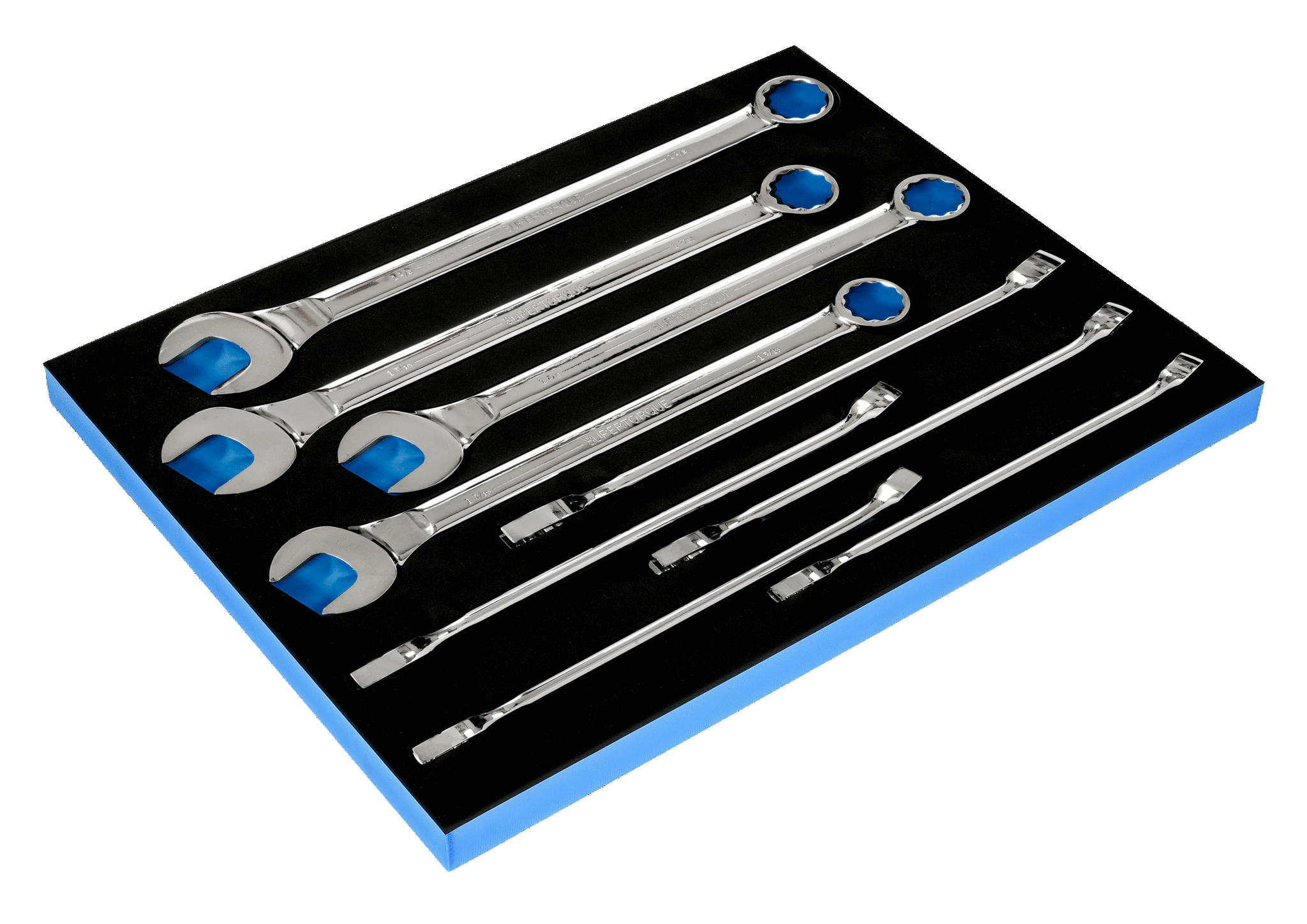 piece SAE 12 Point SUPERCOMBO® Combination Wrench Set in 2/3 Foam Drawer  Insert (15/16 to 1-1/2) SNAP-ON