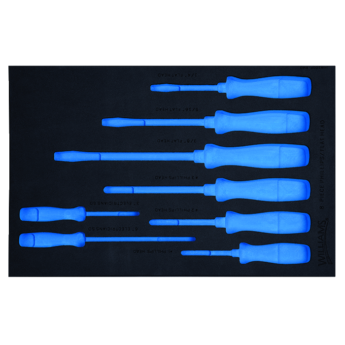 Tool Drawer Organizer Screwdriver Holder Insert Blue Black Durable Foa –