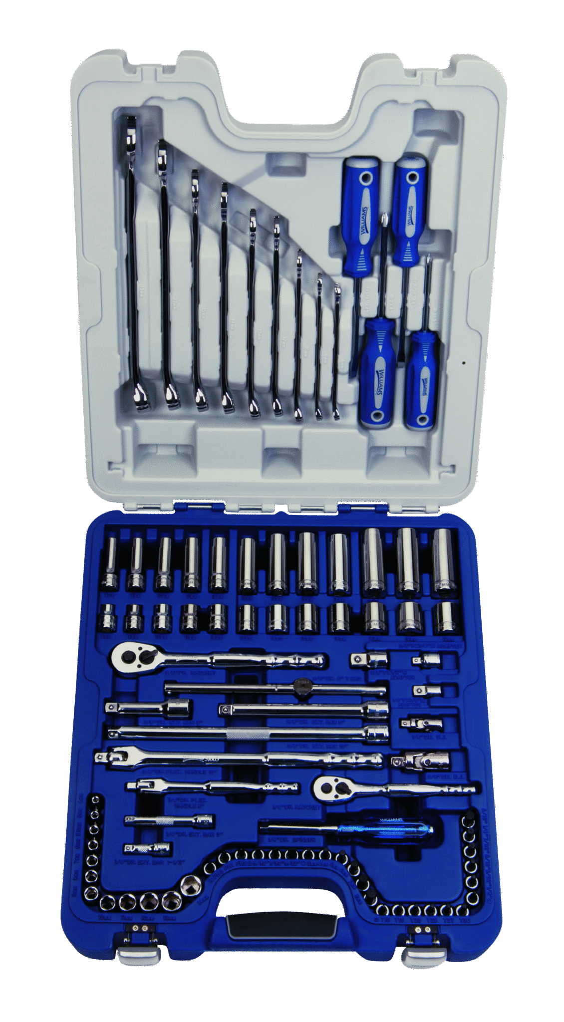 1/4, 3/8 Drive Master Socket & Tool Set, 6 & 12 Point, Metric, 95 Pieces |  SNAP-ON