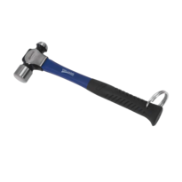 12 Oz Ball Pein Hammer Fiberglass Handle With Safety Ring 12 Oz Ball Pein Hammer Fiberglass Handle With Safety Ring