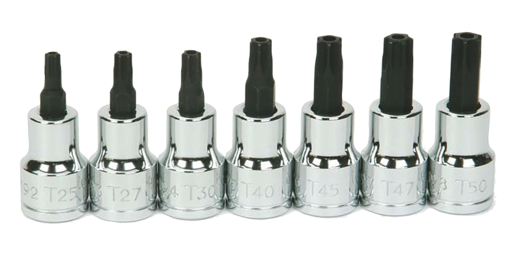 3/8 Drive Tamper-Resistant Torx Bit Socket Set, 7 Pieces 3/8 Drive Tamper-Resistant Torx Bit Socket Set, 7 Pieces