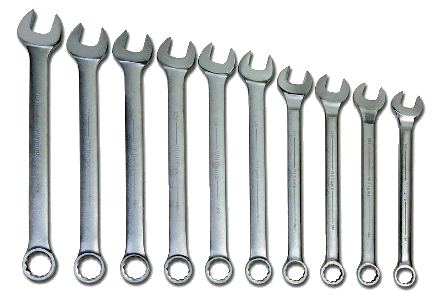 SUPERCOMBO® Combination Wrench Set, Satin, SAE, 10 Piece | SNAP-ON