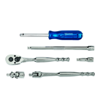 1/4" Drive Ratchet & Drive Tool Set, 6 Piece 1/4" Drive Ratchet & Drive Tool Set, 6 Piece