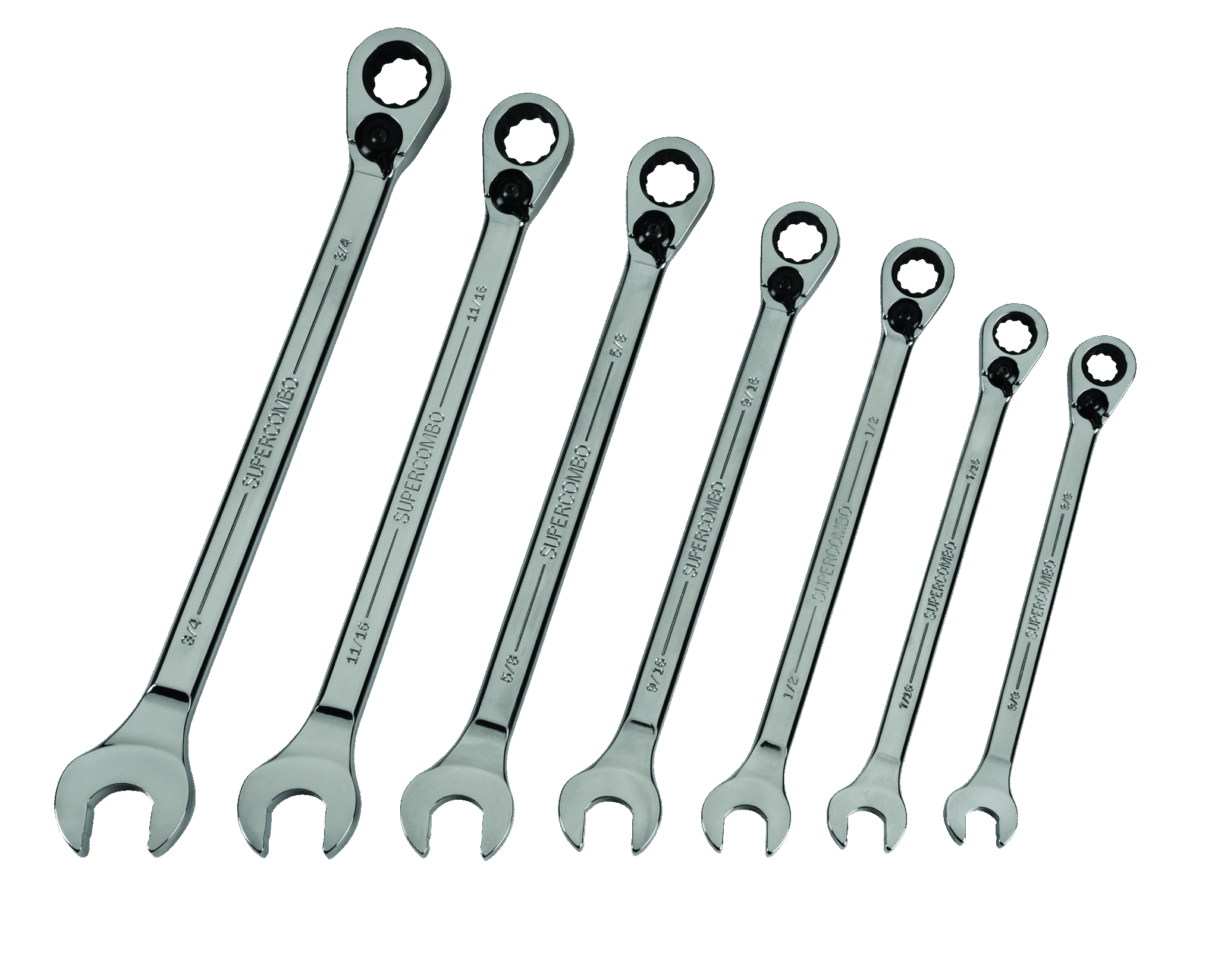 Reversible Ratcheting Combination Wrenches, 7 Piece Set | SNAP-ON