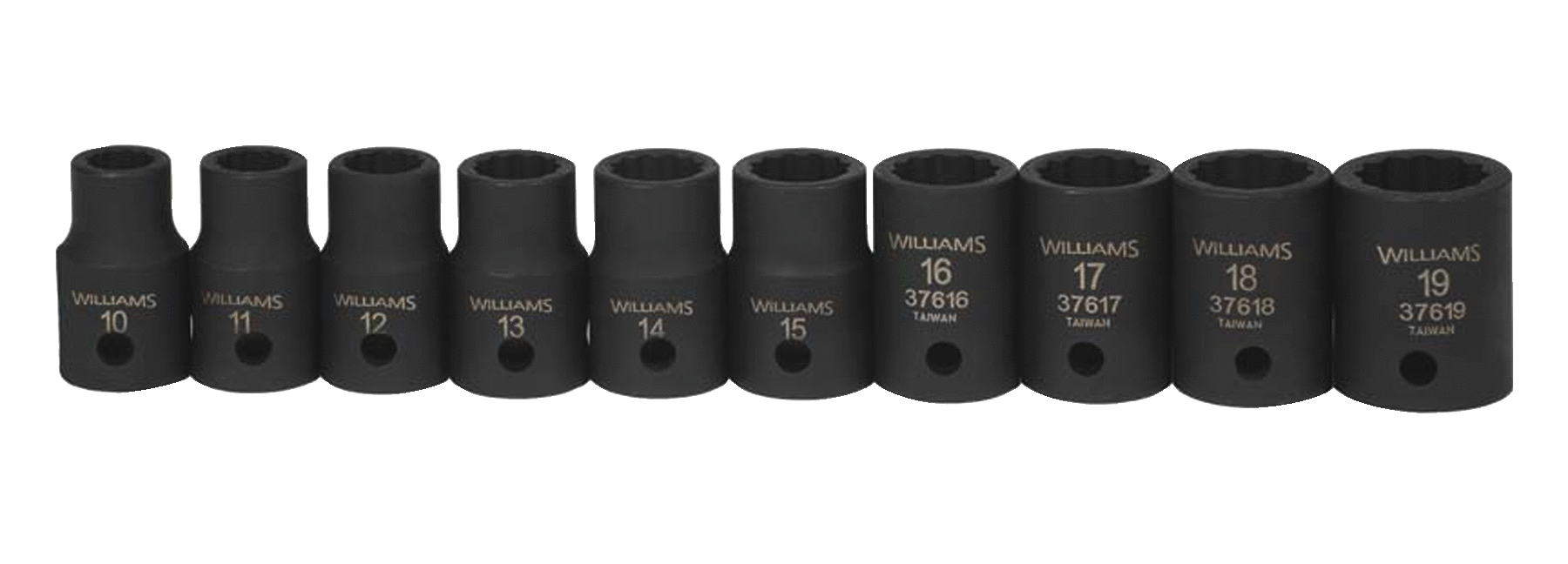 Williams 7M-675 75mm 1-in Drive Shallow Metric 6-Point Impact Socket Black 